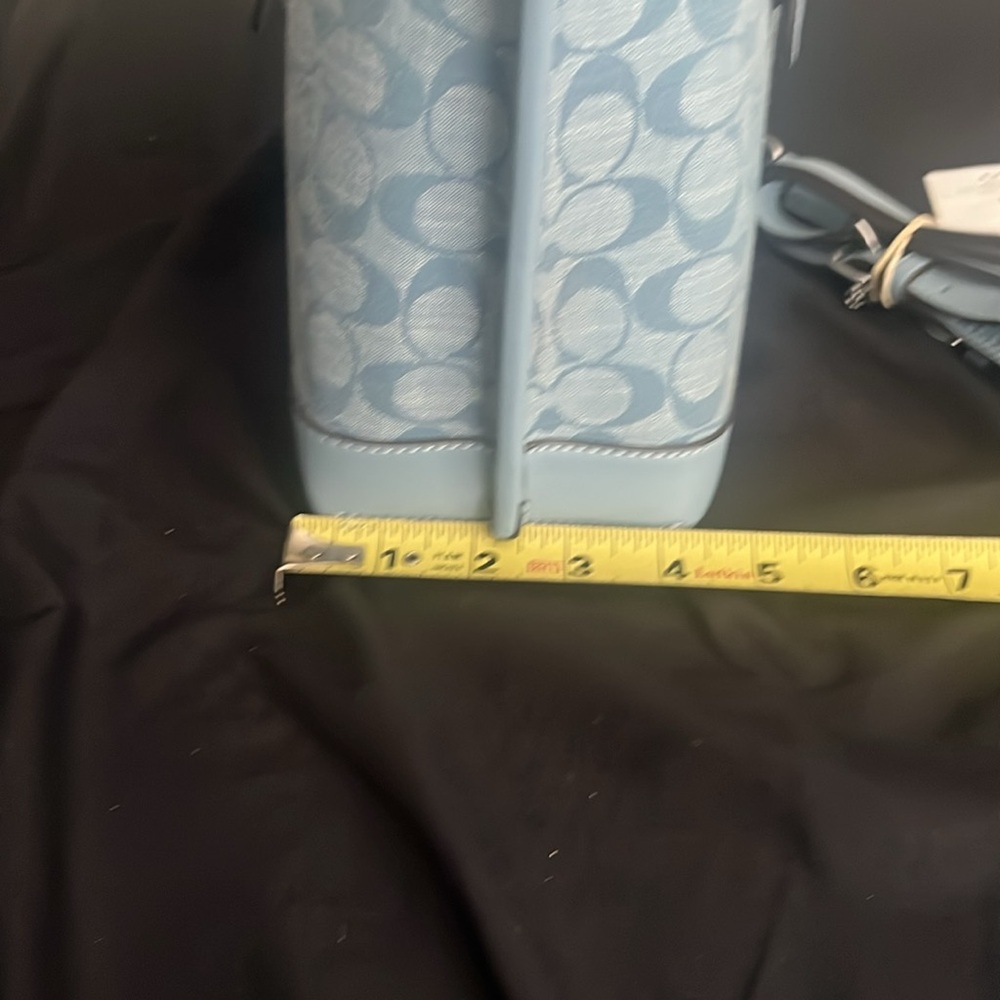 Coach Light Blue Signature Satchel - Picture 11 of 11